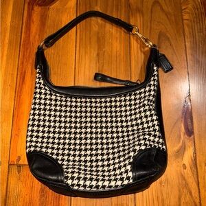 COACH Houndstooth Shoulder Bag